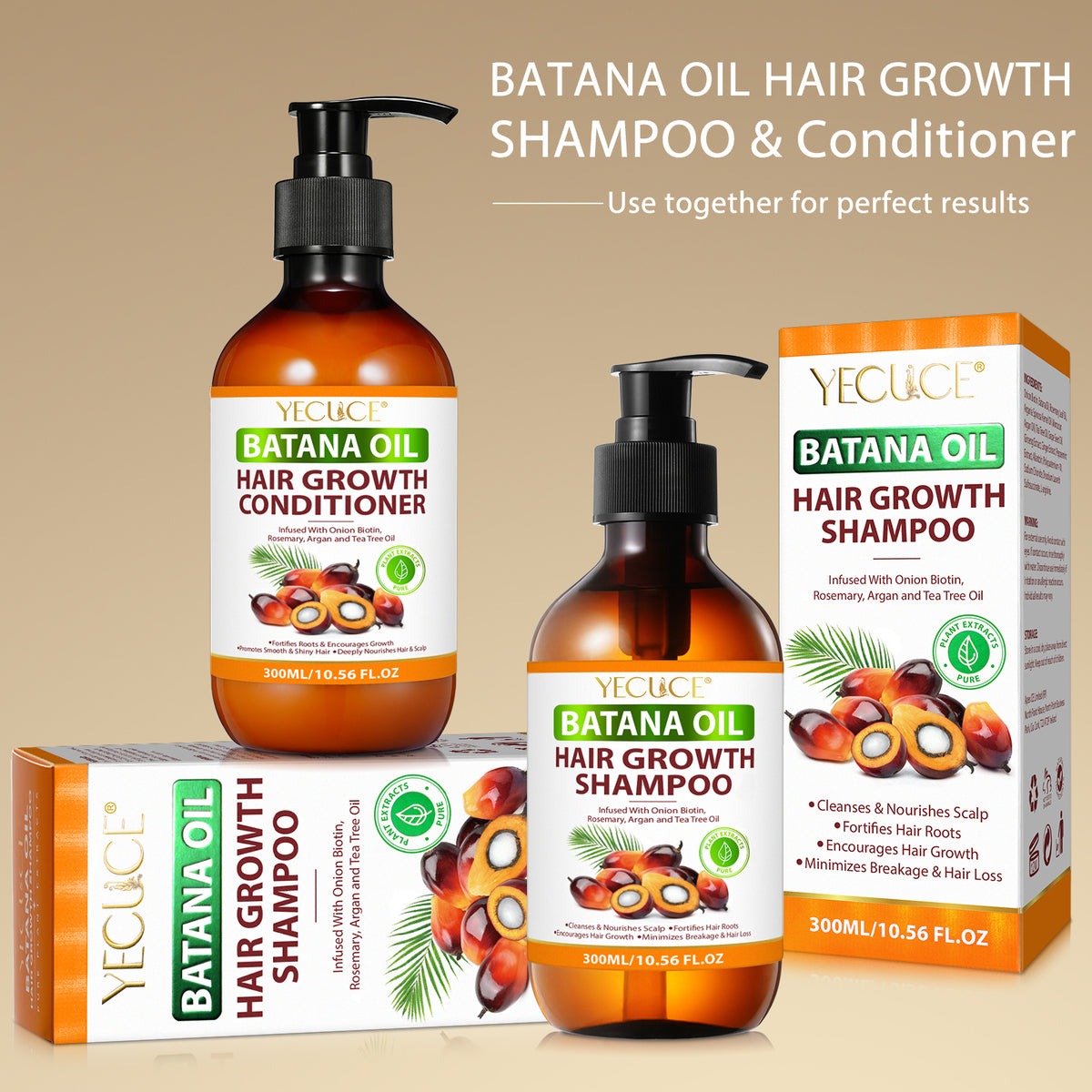 Batana Oil Hair Growth Set - Shampoo and Conditioner